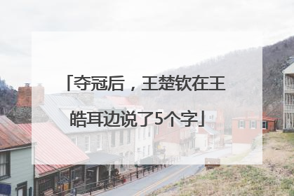夺冠后，王楚钦在王皓耳边说了5个字