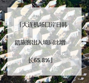 大连机场口岸日韩籍旅客出入境同比增长65.8%