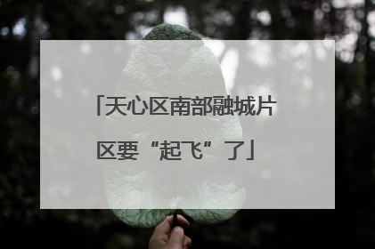 天心区南部融城片区要“起飞”了