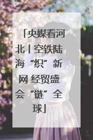 央媒看河北丨空铁陆海“织”新网 经贸盛会“链”全球