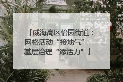 威海高区怡园街道：网格活动“接地气” 基层治理“添活力”