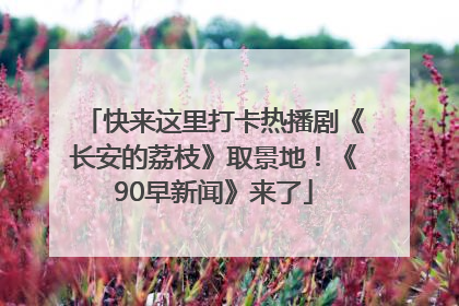 快来这里打卡热播剧《长安的荔枝》取景地！《90早新闻》来了