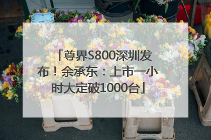 尊界S800深圳发布！余承东：上市一小时大定破1000台