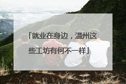 就业在身边，温州这些工坊有何不一样
