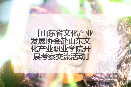山东省文化产业发展协会赴山东文化产业职业学院开展考察交流活动