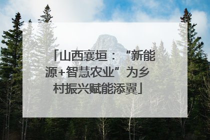 山西襄垣：“新能源+智慧农业”为乡村振兴赋能添翼