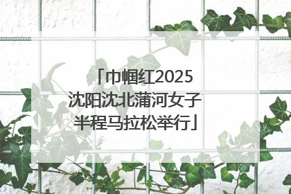 巾帼红2025沈阳沈北蒲河女子半程马拉松举行