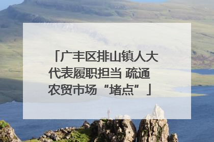 广丰区排山镇人大代表履职担当 疏通农贸市场“堵点”