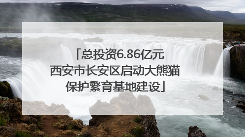 总投资6.86亿元 西安市长安区启动大熊猫保护繁育基地建设