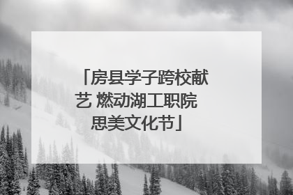 房县学子跨校献艺 燃动湖工职院思美文化节