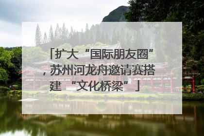 扩大“国际朋友圈”，苏州河龙舟邀请赛搭建 “文化桥梁”