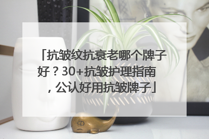 抗皱纹抗衰老哪个牌子好？30+抗皱护理指南，公认好用抗皱牌子