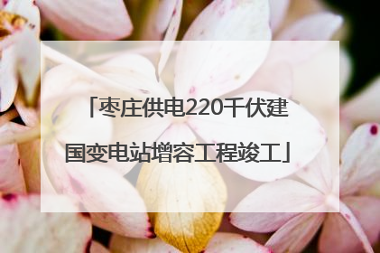 枣庄供电220千伏建国变电站增容工程竣工