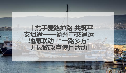 携手爱路护路 共筑平安坦途——德州市交通运输局联动 “一路多方” 开展路政宣传月活动