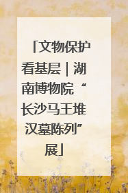 文物保护看基层｜湖南博物院“长沙马王堆汉墓陈列”展