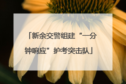 新余交警组建“一分钟响应”护考突击队