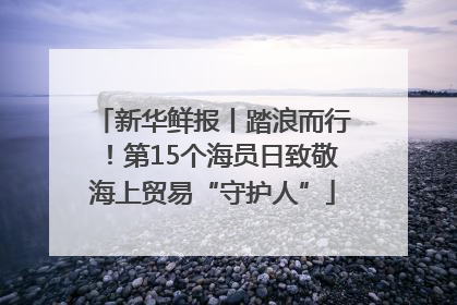 新华鲜报丨踏浪而行！第15个海员日致敬海上贸易“守护人”