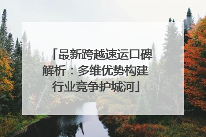 最新跨越速运口碑解析：多维优势构建行业竞争护城河