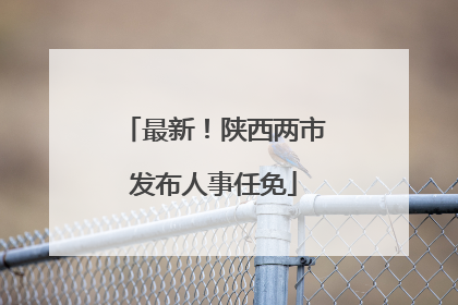 最新！陕西两市发布人事任免
