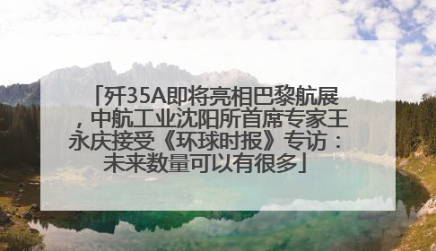 歼35A即将亮相巴黎航展，中航工业沈阳所首席专家王永庆接受《环球时报》专访：未来数量可以有很多