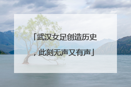 武汉女足创造历史，此刻无声又有声