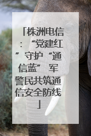 株洲电信：“党建红”守护“通信蓝” 军警民共筑通信安全防线