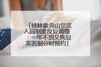 桂林象鼻山景区入园制度反复调整：一年不到又恢复实名制分时预约