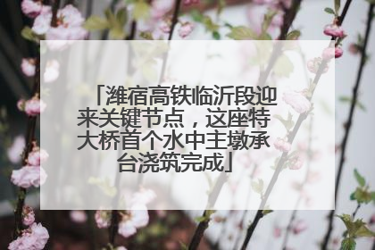 潍宿高铁临沂段迎来关键节点，这座特大桥首个水中主墩承台浇筑完成