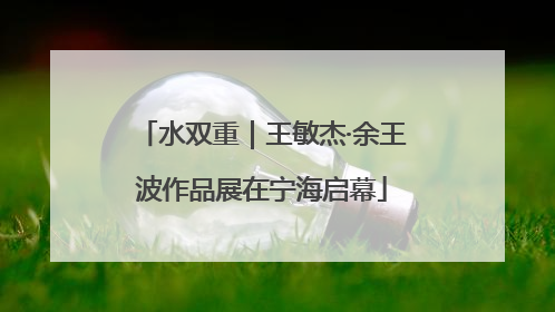 水双重｜王敏杰·余王波作品展在宁海启幕