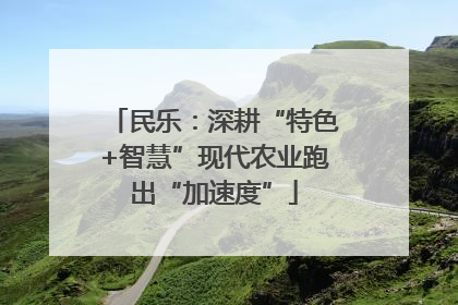 民乐：深耕“特色+智慧”现代农业跑出“加速度”