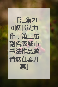 汇集210幅书法力作，第三届副省级城市书法作品邀请展在蓉开幕