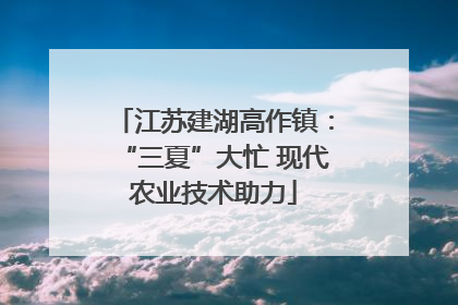 江苏建湖高作镇：“三夏”大忙 现代农业技术助力