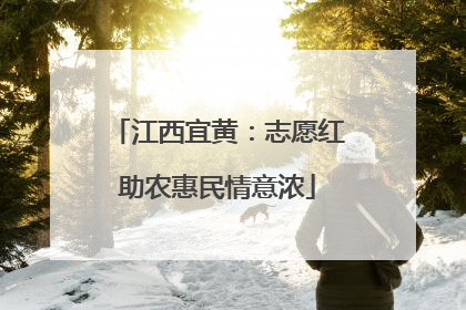 江西宜黄：志愿红助农惠民情意浓