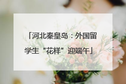 河北秦皇岛：外国留学生“花样”迎端午