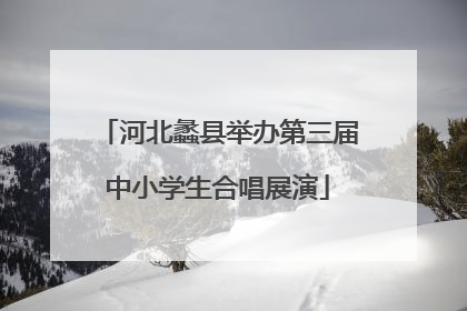 河北蠡县举办第三届中小学生合唱展演