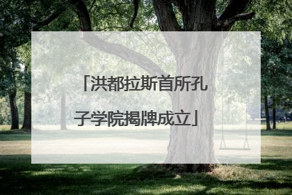 洪都拉斯首所孔子学院揭牌成立