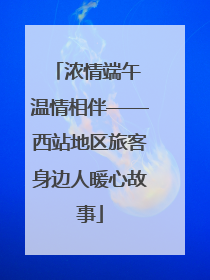 浓情端午 温情相伴——西站地区旅客身边人暖心故事