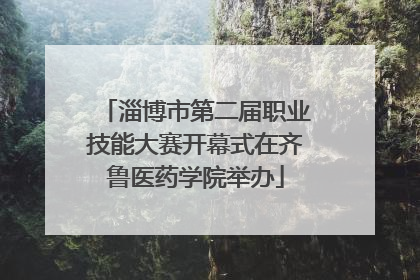 淄博市第二届职业技能大赛开幕式在齐鲁医药学院举办