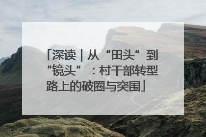 深读｜从“田头”到“镜头”：村干部转型路上的破圈与突围