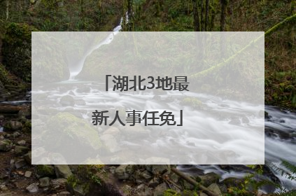 湖北3地最新人事任免