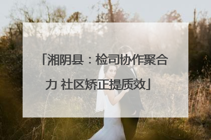 湘阴县：检司协作聚合力 社区矫正提质效