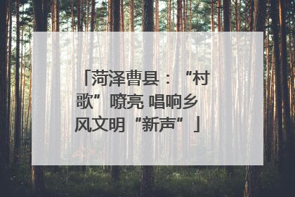 菏泽曹县：“村歌”嘹亮 唱响乡风文明“新声”