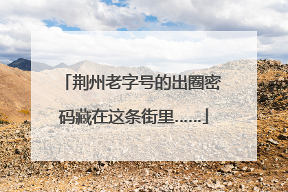荆州老字号的出圈密码藏在这条街里……