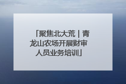 聚焦北大荒｜青龙山农场开展财审人员业务培训