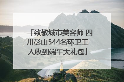 致敬城市美容师 四川彭山544名环卫工人收到端午大礼包