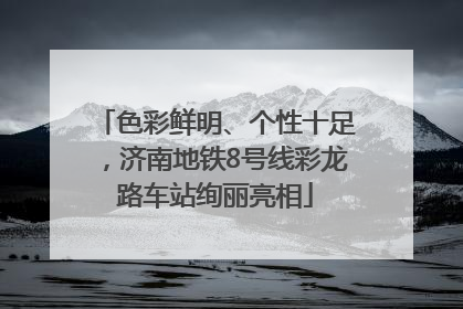 色彩鲜明、个性十足，济南地铁8号线彩龙路车站绚丽亮相