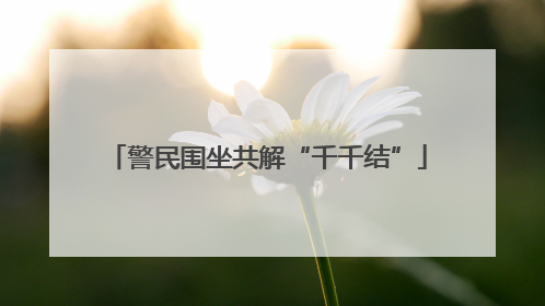 警民围坐共解“千千结”