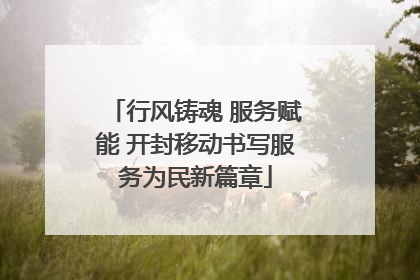 行风铸魂 服务赋能 开封移动书写服务为民新篇章