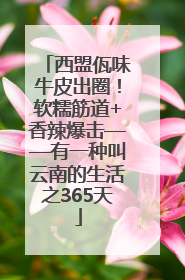 西盟佤味牛皮出圈！软糯筋道+香辣爆击——有一种叫云南的生活之365天