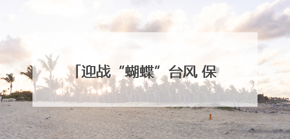迎战“蝴蝶”台风 保亭公安风雨中守护平安